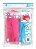 3ct Paw Inspired Ultra Protection Washable Dog Diapers, Reusable, Female, Extra Large
