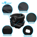 3ct Paw Inspired Ultra Protection Washable Dog Diapers, Reusable, Female, Black (Black Lining), Medium
