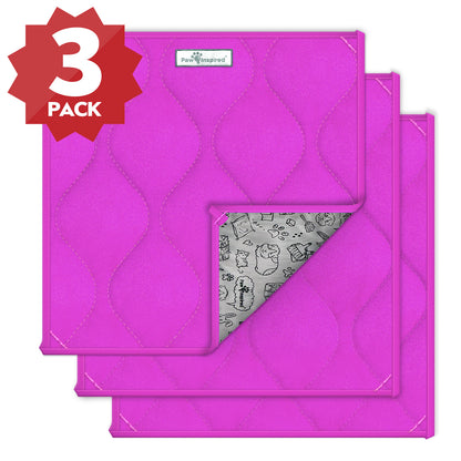 3ct Paw Inspired Washable 12”x12” Guinea Pig Liner Pads
