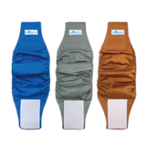 Paw Inspired Washable Male Dog Wraps Belly Band for Dogs (Assorted (White Lining))