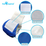 Paw Inspired Washable Male Dog Wraps Belly Band for Dogs (Assorted (White Lining))