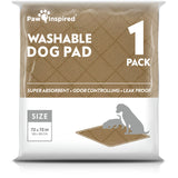 72x72" Paw Inspired Washable Puppy Training Pads, Reusable Dog Pads