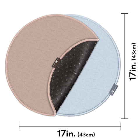 2ct Paw Inspired® Round Washable Pee Pads, 17in