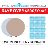 2ct Paw Inspired® Round Washable Pee Pads, 17in