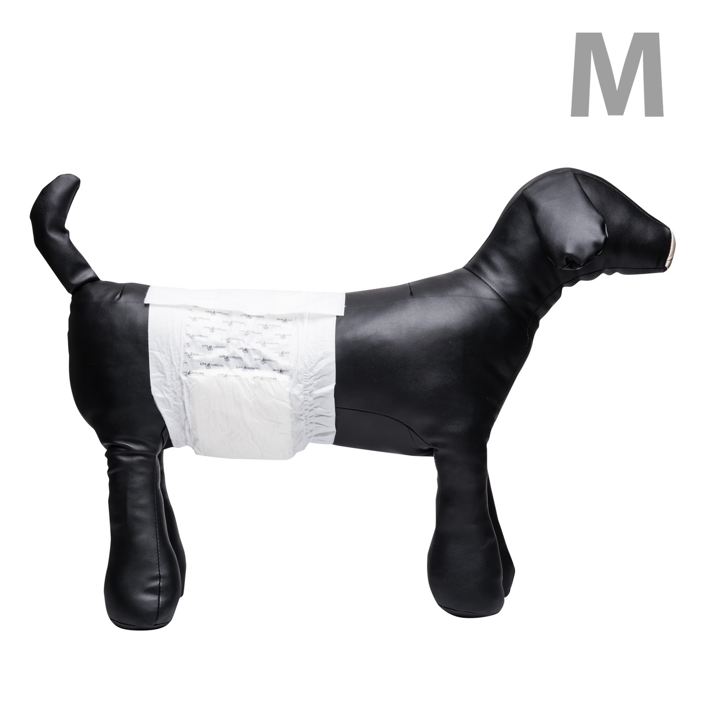 144ct Paw Inspired Ultra Protection Disposable Male Wraps (Belly Bands) Bulk, Medium