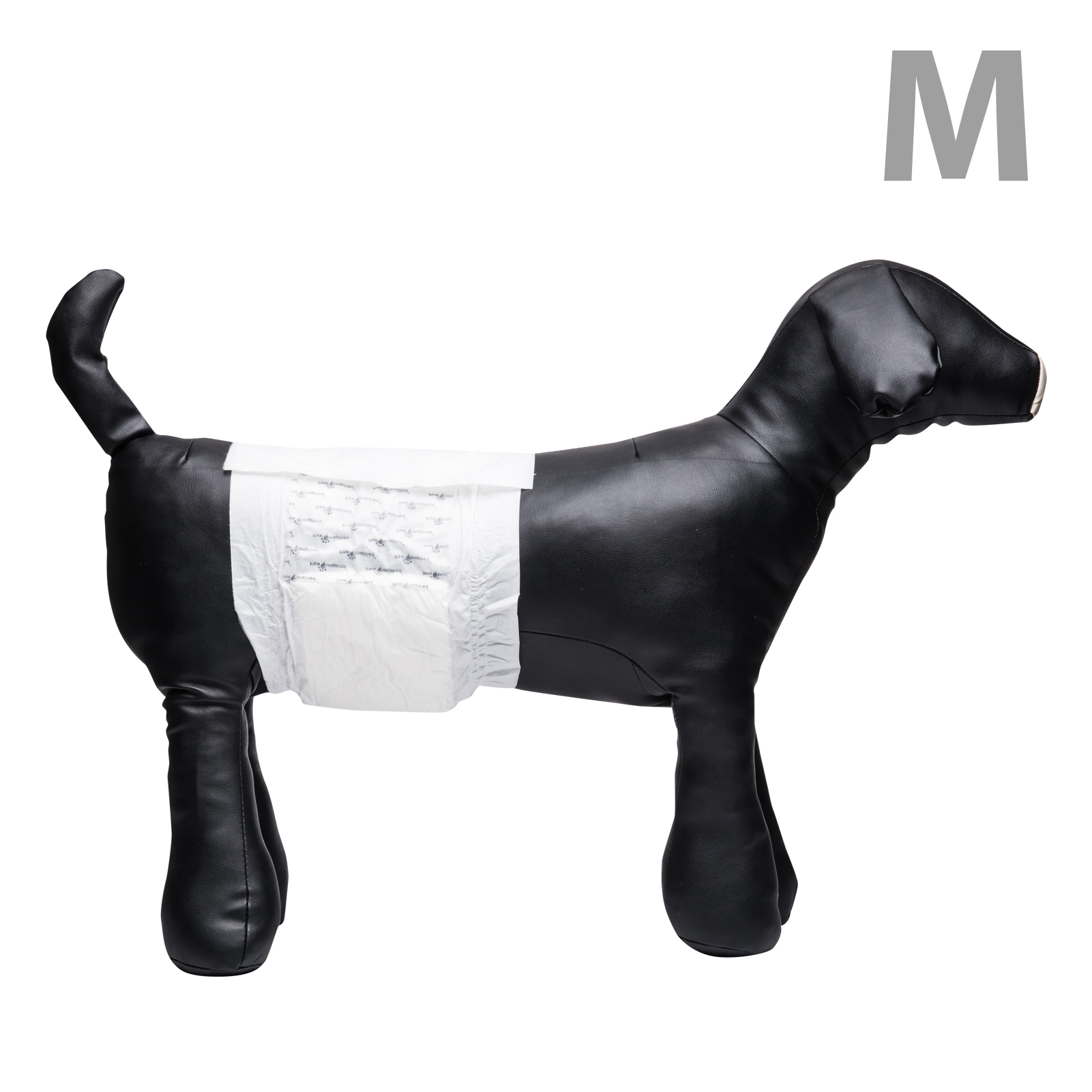 144ct Paw Inspired Ultra Protection Disposable Male Wraps (Belly Bands) Bulk, Medium