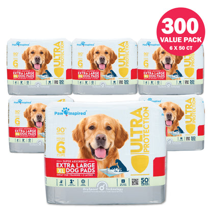 300ct Paw Inspired Ultra Protection XL Puppy Training Pads