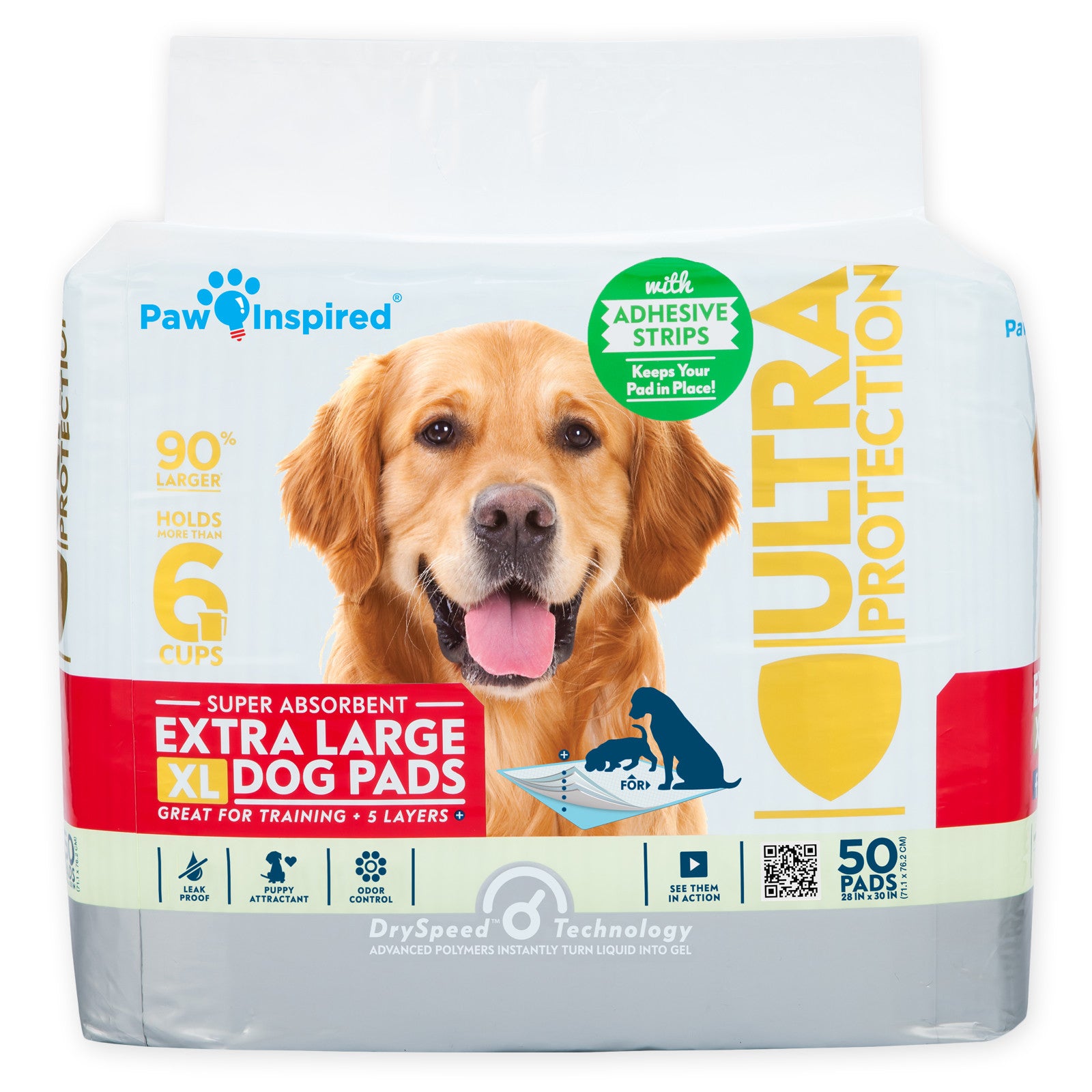300ct Paw Inspired Ultra Protection XL Puppy Training Pads