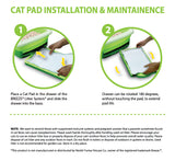 80ct Peritas Generic Refill Cat Pads for Breeze Tidy Cat Litter System 16.9"x11.4"