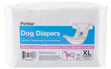 144ct Peritas Female Disposable Dog Diapers, Extra Large