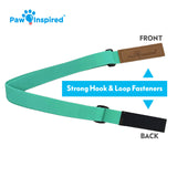Paw Inspired Washable and Disposable Dog Diaper Suspenders, Aqua