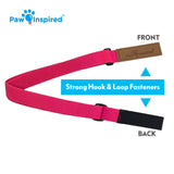 Paw Inspired Washable and Disposable Dog Diaper Suspenders, Pink