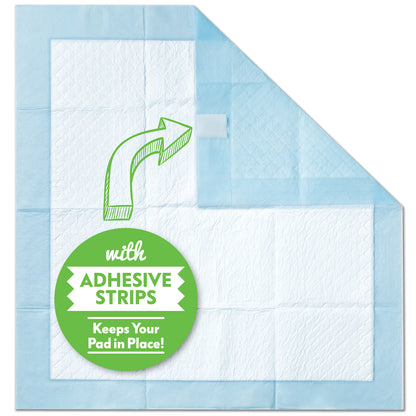 40ct Paw Inspired Heavy Duty 24hr Protection Extra Large Adhesive Puppy Pads
