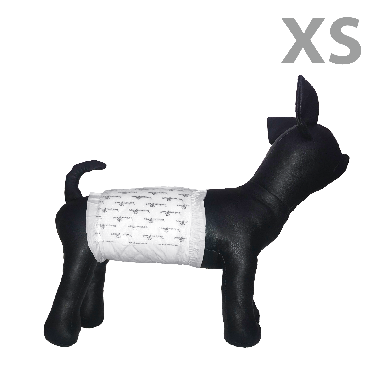 12ct Paw Inspired Ultra Protection Disposable Male Wraps (Belly Bands) Bulk, X-Small